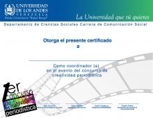 certificado Creatividad Periodistica
